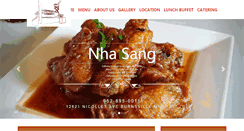 Desktop Screenshot of nhasangrestaurant.com